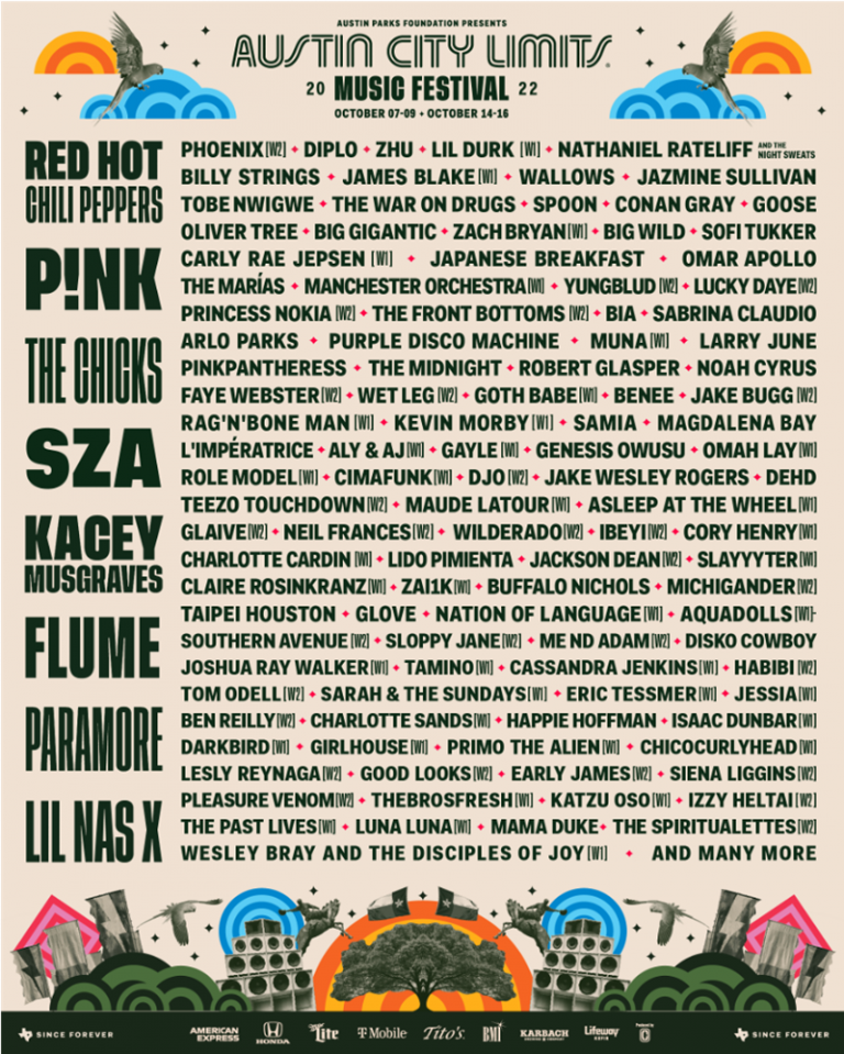ACL 2022 Lineup Announced ACountry